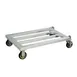 New Age 1206 Aluminum Mobile Dunnage Rack with 1000 lb. Capacity, NSF - 49 3/4" x 24" x 8 1/4" 1 image