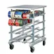 New Age 1226 Aluminum Mobile Can Storage Rack with 72 #10 Cans Capacity and Aluminum Top 1 image