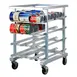 New Age 1226NT Aluminum Mobile Can Storage Rack w/ 72 #10 Cans Capacity and Half-Size 1 image