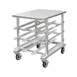 New Age 1235 Aluminum Mobile Can Storage Rack with 54 #10 Cans Capacity and Stainless Top 1 image