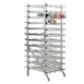 New Age 1254 Aluminum Stationary Can Rack w/ 288 #5 Capacity and Adjustable Feet 1 image
