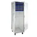 New Age 1290A 40 Pan Aluminum Mobile End Load Enclosed Sheet Pan Rack w/ 1 1/2" Bottom Load Slides 1 image