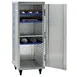 New Age 1293 32 Pan Aluminum Mobile End Load Enclosed Sheet Pan Rack w/ 1 1/2" Bottom Load Slides 3 image