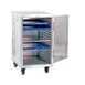 New Age 1296 20 Pan Aluminum Mobile End Load Enclosed Sheet Pan Rack w/ 1 1/2" Bottom Load Slides 2 image