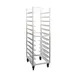 New Age 1305 12 Pan End Load Aluminum Universal Bun / Sheet Pan Rack w/ 5" Bottom Load Slides 1 image