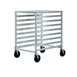 New Age 1313 8 Pan Undercounter End Load Aluminum Bun / Sheet Pan Rack with Work Top 1 image