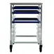 New Age 1313 8 Pan Undercounter End Load Aluminum Bun / Sheet Pan Rack with Work Top 3 image