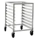New Age 1314 8 Pan Undercounter End Load Aluminum Bun / Sheet Pan Rack with Open Sides 1 image