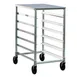 New Age 1321 6 Pan Half-Size End Load Aluminum Bun / Sheet Pan Rack with Work Top 1 image