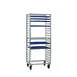 New Age 1331S 20 Pan Mobile Full Height Side Load Aluminum Bun / Sheet Pan Rack  1 image