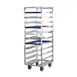 New Age 1336 11 Pan Heavy Duty Aluminum Roll-In Refrigerator/Proofer Rack w/ 5" Bottom Load Slides 2 image