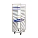 New Age 1338 18 Pan Heavy Duty Aluminum Roll-In Refrigerator/Proofer Rack w/ 3" Bottom Load Slides 2 image
