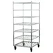 New Age 1357 Aluminum Mobile Universal Cart with 7 Shelf w/ 9" Shelf Spacing 1 image