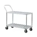 New Age 1420 Aluminum 2 T-Bar Shelves Utility Cart w/ 1000 lb Capacity 1 image
