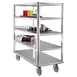 New Age 1450 Aluminum Queen Mary Banquet Cart w/ (5) Solid Shelves, 3000 lbs. Capacity 1 image