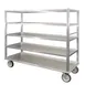 New Age 1451 Aluminum Queen Mary Banquet Cart w/ (5) Solid Shelves, 2500 lbs. Capacity 1 image