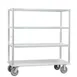 New Age 1452 Aluminum Queen Mary Banquet Cart w/ (4) Solid Shelves, 2500 lbs. Capacity 1 image