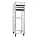 New Age 1461 38 Pan Mobile Full Height End Load Aluminum Bun / Sheet Pan Rack 1 image