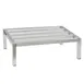 New Age 2032 72" x 24" x 8" Aluminum Mobile Dunnage Rack with 4000 lb. Capacity, NSF 1 image
