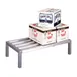 New Age 4004 Lifetime Series 36" x 20" x 12" Stationary Dunnage Rack with 4000 lb. Capacity, Aluminum   1 image