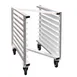 New Age 51107 8 Pan Full Height End Load Aluminum Z-Type Nesting Bun / Sheet Pan Rack 1 image