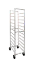 New Age 52199 10 Pan End Load Aluminum Steam Table Pan Rack w/ Stainless Steel Top 1 image