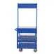 New Age 52861 3-Shelf Aluminum Merchandising / Share Cart - 31-3/4" x 23-1/4" x 70" 1 image