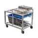 New Age 53757 Aluminum Scrap and Stack Bus Cart with (3) Levels 3 image