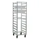 New Age 92052 Mobile End Load Aluminum 12 Pan Poly Box Rack for 18" x 26" 1 image