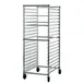 New Age 93020KD 20 Screen End Load Full Height Mobile Donut Screen Rack 1 image