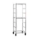 New Age 93037 6 Tray End Load Mobile Aluminum Cup / Glass Rack with 10" Bottom Load Slides 1 image
