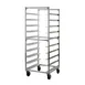 New Age 95048 10 Pan Aluminum End Load Mobile Oval Tray Storage Rack 1 image