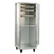New Age 95141 24 Pan Aluminum Mobile End Load Enclosed Sheet Pan Rack w/ 1 1/2" Bottom Load Slides 2 image