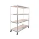 New Age 95333 Mobile Heavy Duty Aluminum Tray Drying Rack with 3 Tray Levels 1 image