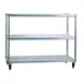 New Age 95413 Mobile Heavy Duty Aluminum Tray Drying Rack with 2 Tray Levels 1 image