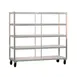 New Age 96711 Mobile Aluminum Tray Drying Rack with 384 Tray Capacity and 4 Tray Levels 1 image