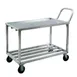 New Age 97126 Standard Aluminum 2 Shelf Wet Produce Cart w/ 700 lbs. Capacity 1 image