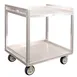 New Age 97179 Aluminum 2-Shelf Correctional Utility Cart w/ 1500 lbs. Capacity 1 image