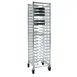 New Age 97720 20 Slot Aluminum Mobile Universal Pizza Pan Rack for 12"-16" Pans 1 image
