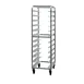 New Age 97745 24 Tray End Load Aluminum Tray Rack for 14" x 18" Trapezoid / Round Trays 1 image