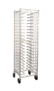 New Age 99309 20 Slot Aluminum Mobile Universal Pizza Pan Rack for 14"-18" Pans 1 image