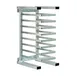New Age 99970 8 Slot Aluminum Mobile Universal Pizza Pan Rack for 10"-18" Pans 1 image