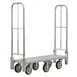 New Age BDT18568 1200 lb Bulk Delivery Truck, 18x63x61, Aluminum Frame, Dual Handle, 8 Inch Casters 1 image