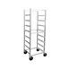 New Age NS345 8 Tray End Load Mobile Aluminum Cup / Glass Rack with 7" Bottom Load Slides 1 image
