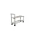 New Age NS557 2-Tier Aluminum Flat Shelf Truck, 3000 lbs, NSF Approved, Welded Construction 1 image