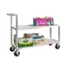 New Age NS557 2-Tier Aluminum Flat Shelf Truck, 3000 lbs, NSF Approved, Welded Construction 2 image