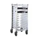 New Age NS590A 13 Slot Aluminum Mobile Universal Pizza Pan Rack for 10"-16" Pans 1 image