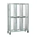 New Age NS596A 13 Slot Aluminum Mobile Universal Pizza Pan Rack for 10"-16" Pans 1 image
