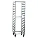 New Age NS648 Mobile End Load Aluminum 16 Pan Poly Box Rack for 18" x 26" 1 image