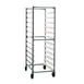New Age NS833 24 Tray Full Height Side Load Aluminum Mobile Tray Rack for 15" x 20" Trays 1 image